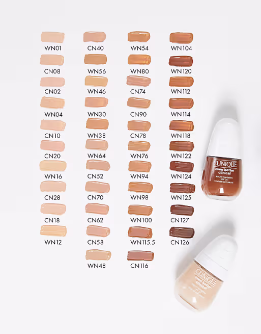Clinique Even Better Clinical Serum Foundation different shades