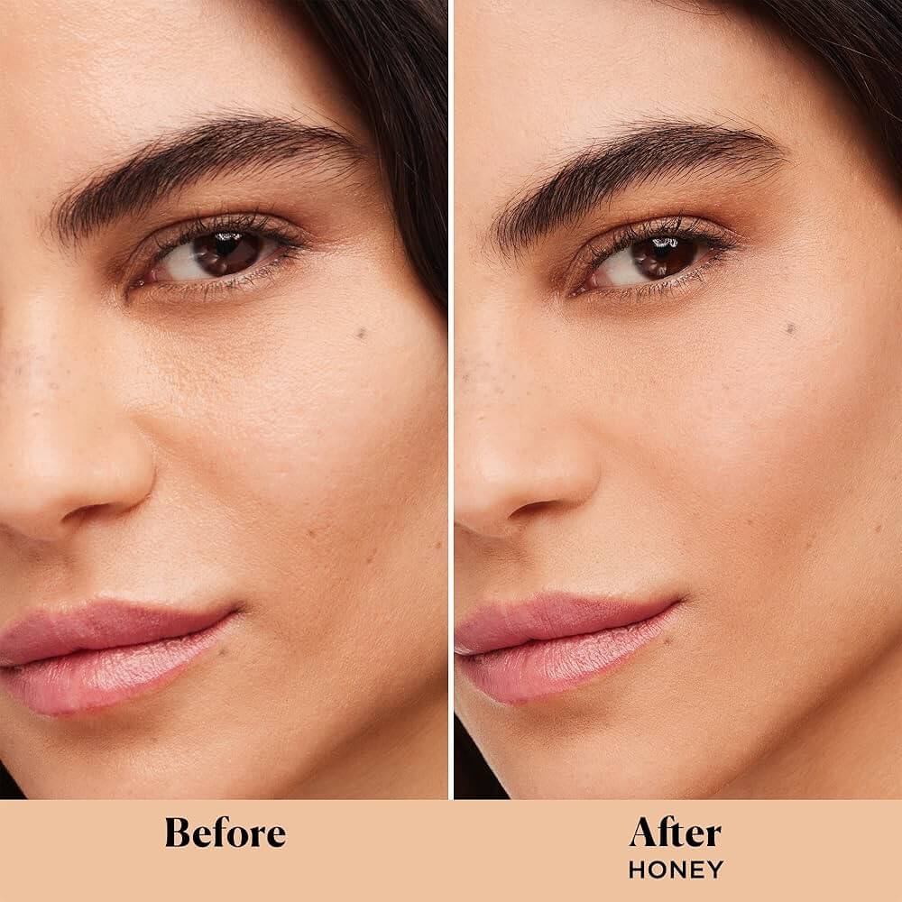 Laura Mercier Translucent Loose Setting Powder before and after