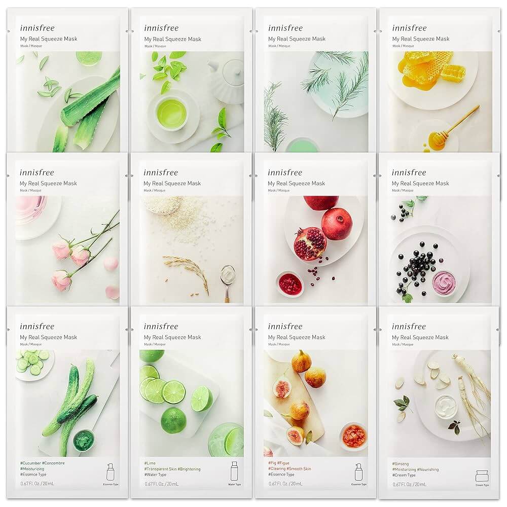 Innisfree My Real Squeeze Mask (Ginseng & Green Tea)