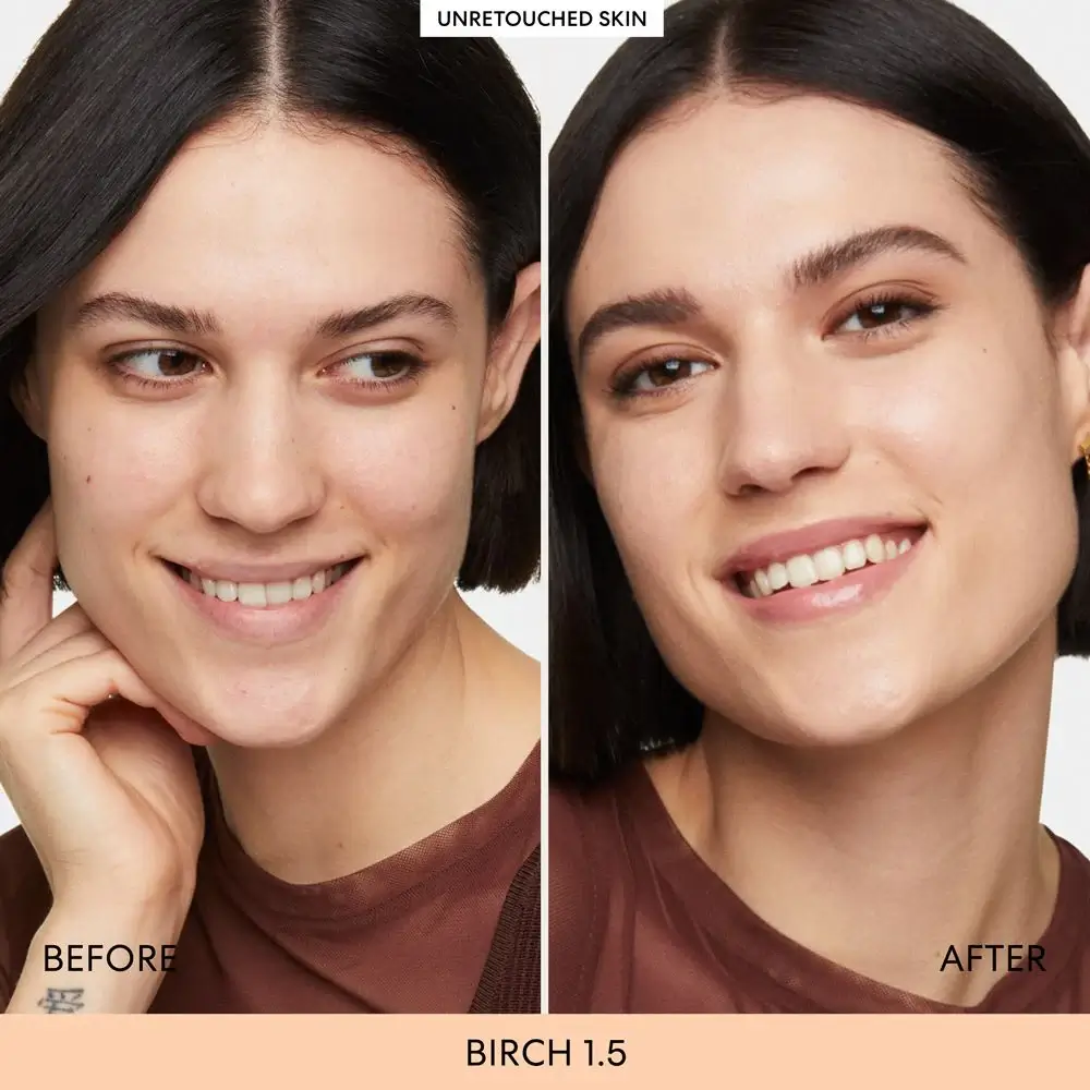 bareMinerals Complexion Rescue Tinted Moisturizer before and after