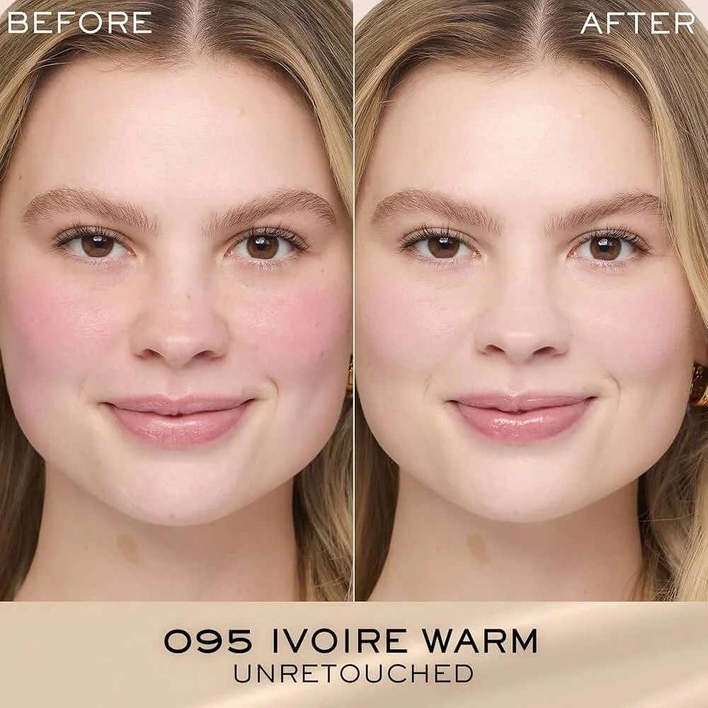 Lancôme Rénergie Lift before and after using the foundation