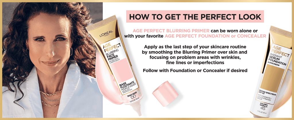 L’Oréal Paris Age Perfect Blurring Primer how to get the perfect look