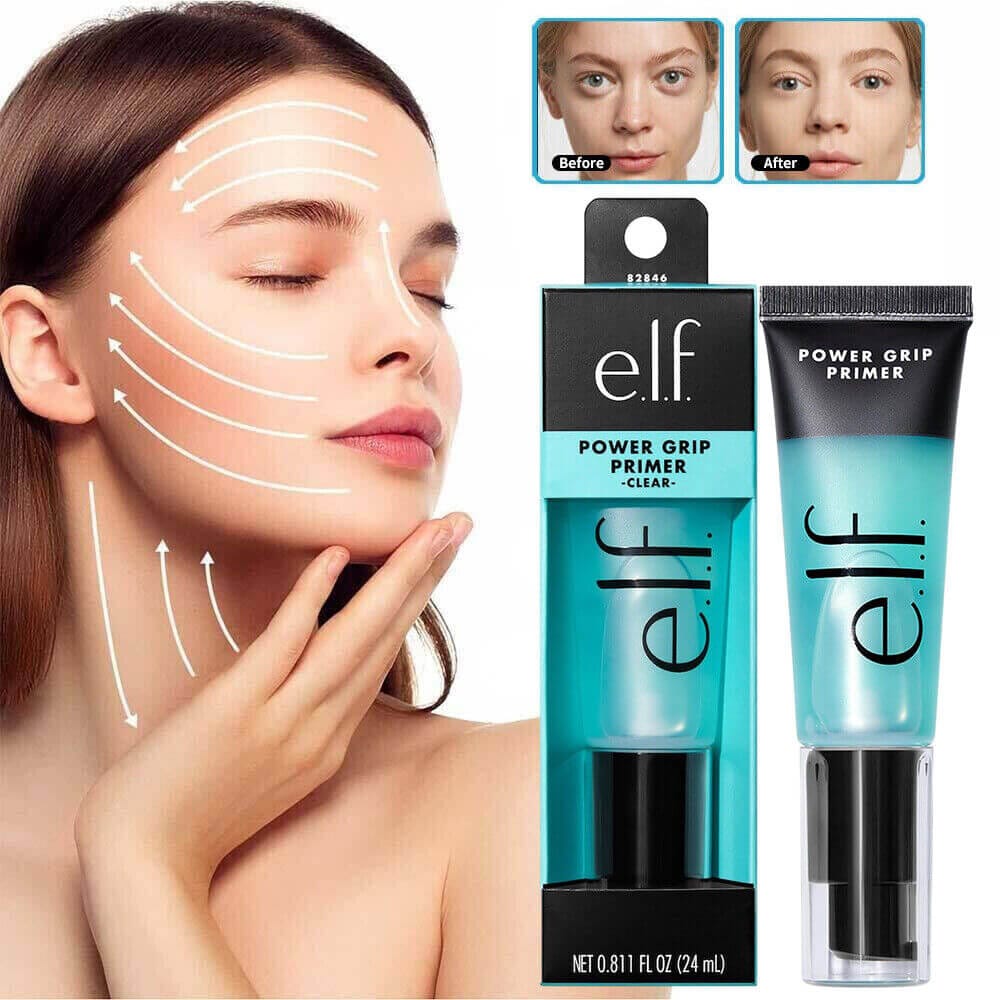 e.l.f. Hydrating Face Primer before and after