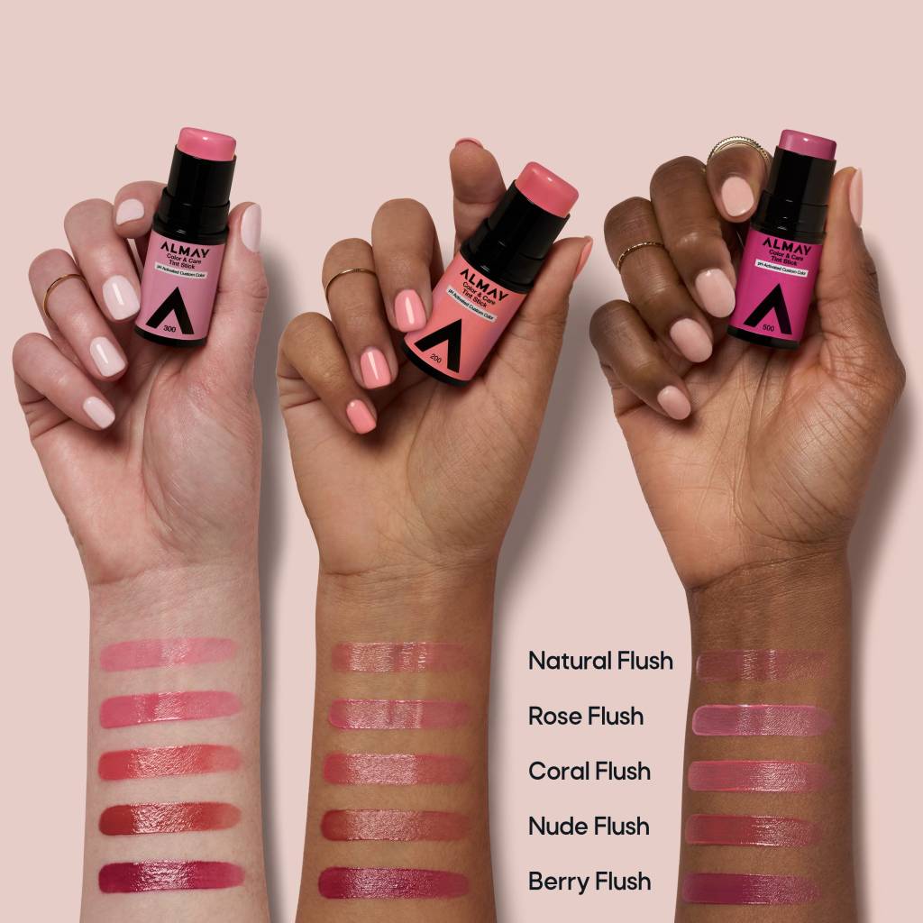 Almay Color & Care Lip + Cheek Tint (Oil-in-Stick) different shades