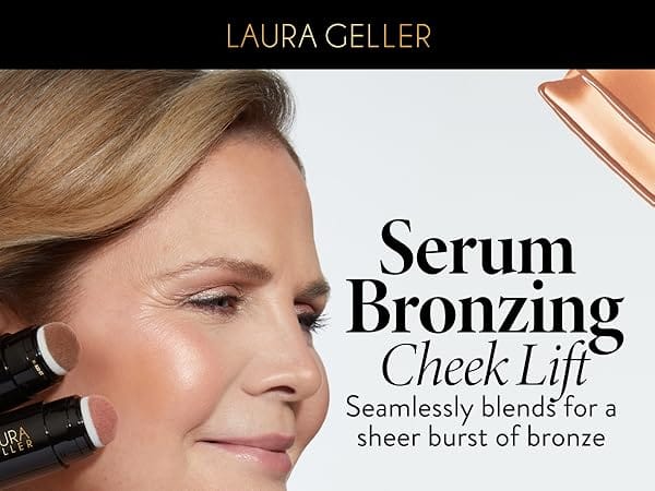 Laura Geller Serum Bronzing Cheek Lift seamlessly blends for a sheer burst of bronze