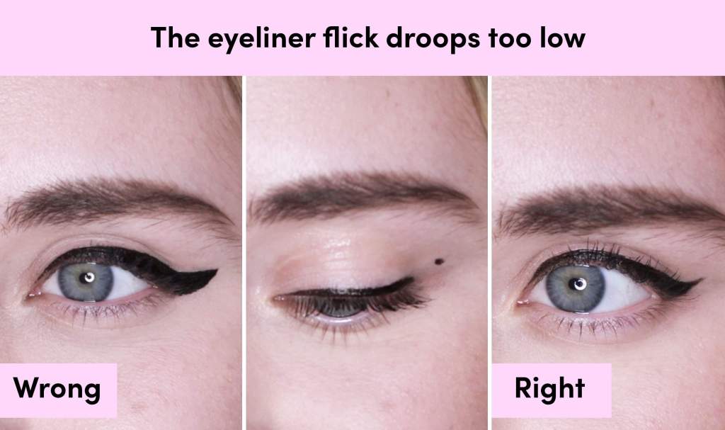 Soft eyeliner dashes along lash line, demonstrating liner tricks to define without dragging for gentle eye makeup over 50.
