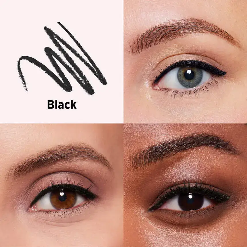 IT Cosmetics Superhero No-Tug Retractable Eyeliner shown on different eyes